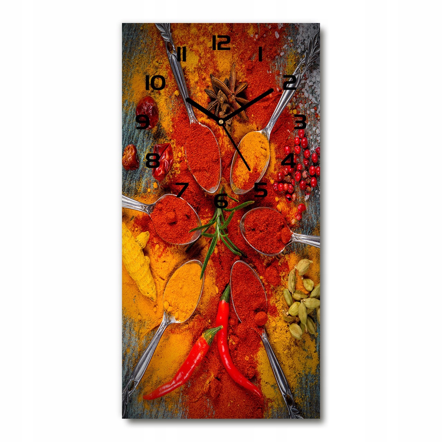 

Nowoczesny pionowy zegar ścienny Przyprawy 30x60cm