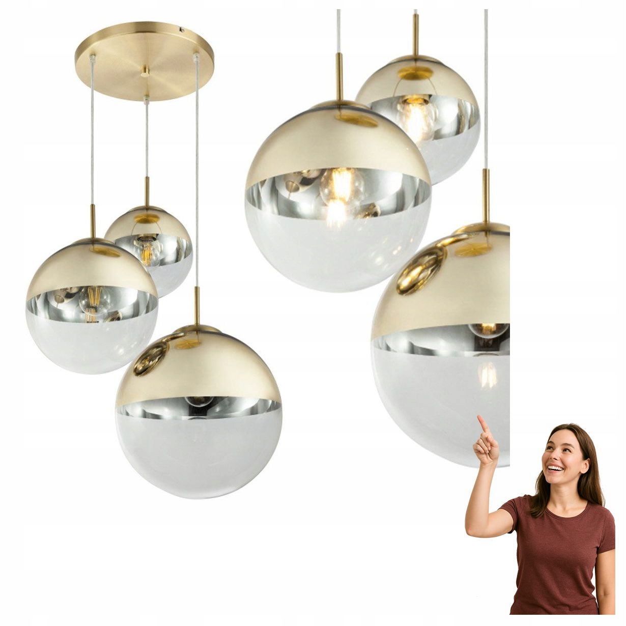 Závesná lampa Varus 15855-3 Globo