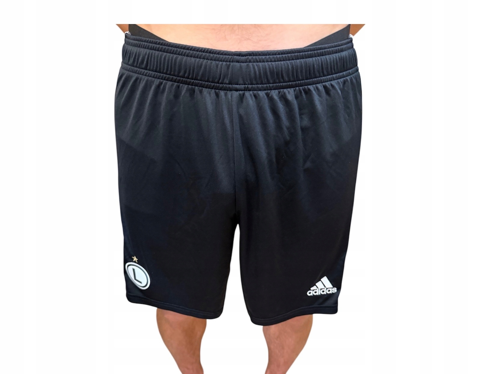 Spodenki treningowe męskie Legia Warszawa czarne miekkie , roz. L