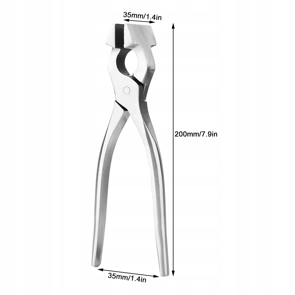 SZCZYPCE KALETNICZE DO SPŁASZCZANIU SKÓRY 35MM STAL Stan opakowania oryginalne