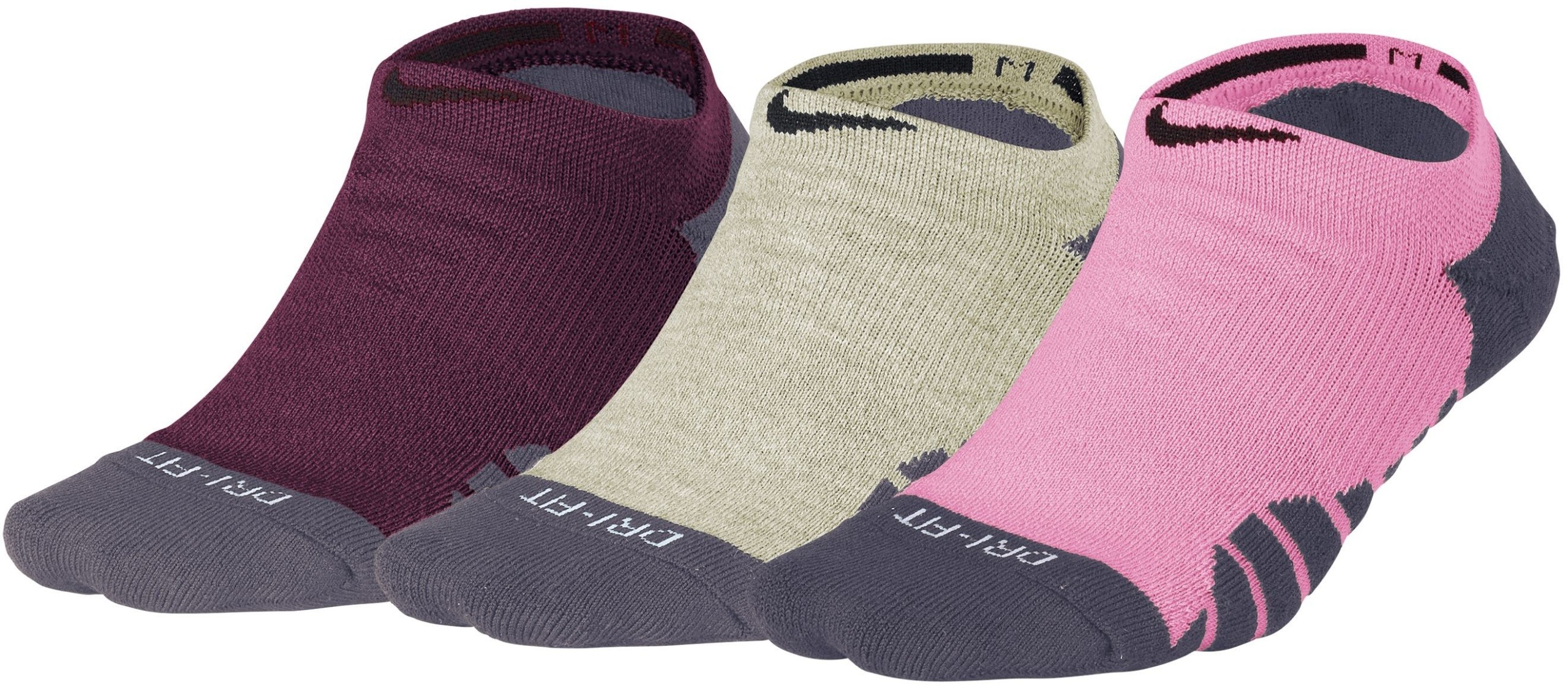 Dámské Nike Dry Cushion No Show Training Sock, 3 páry, velikost M