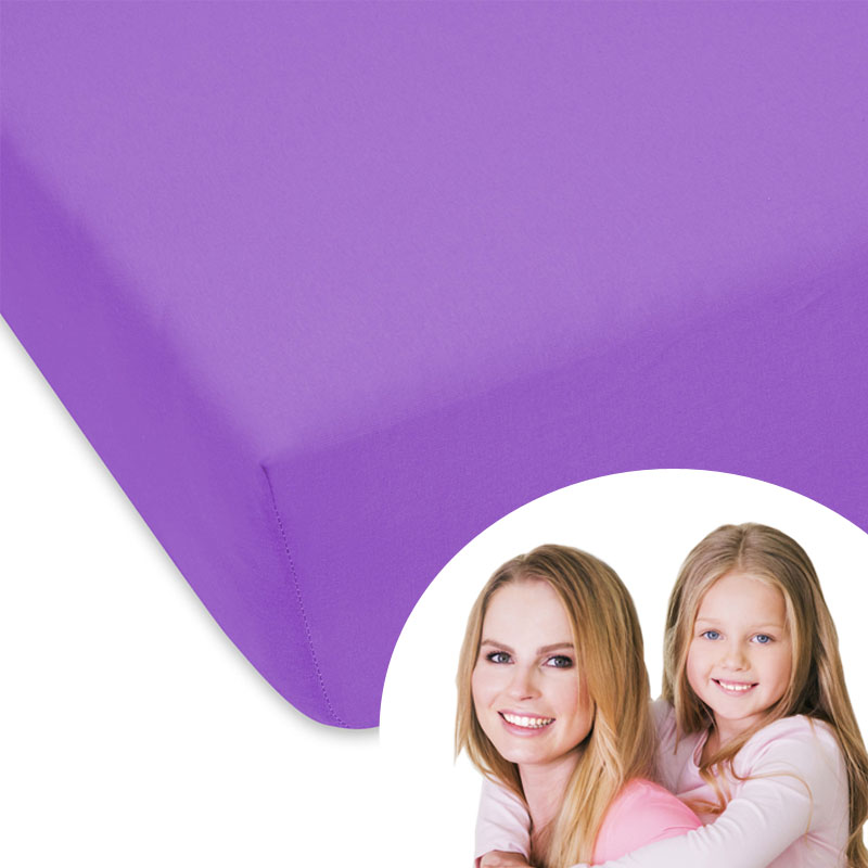 

Prześcieradło W Odcieniach Fioletu Jednokolorowe