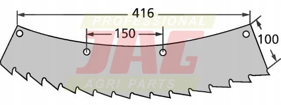 Nůž Kemper Chopper pravý 78234