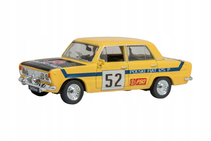 

Kolekcja Prl Auto Metal Duży Fiat 125p Rally Żółty