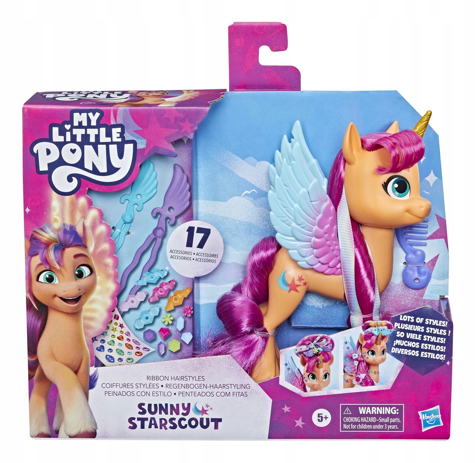 Hasbro My Little Pony Sunny z modną wstążką