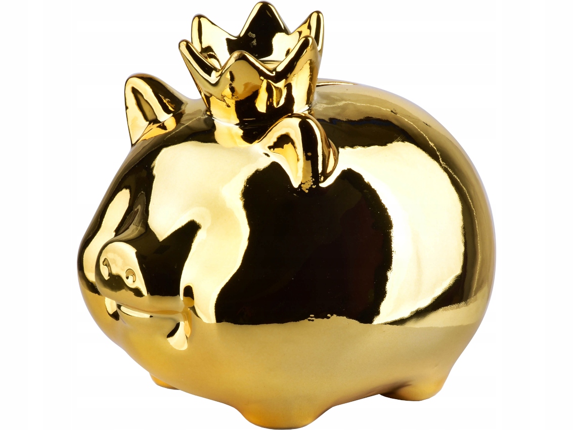 

Złota Skarbonka Świnka Queen Piggy