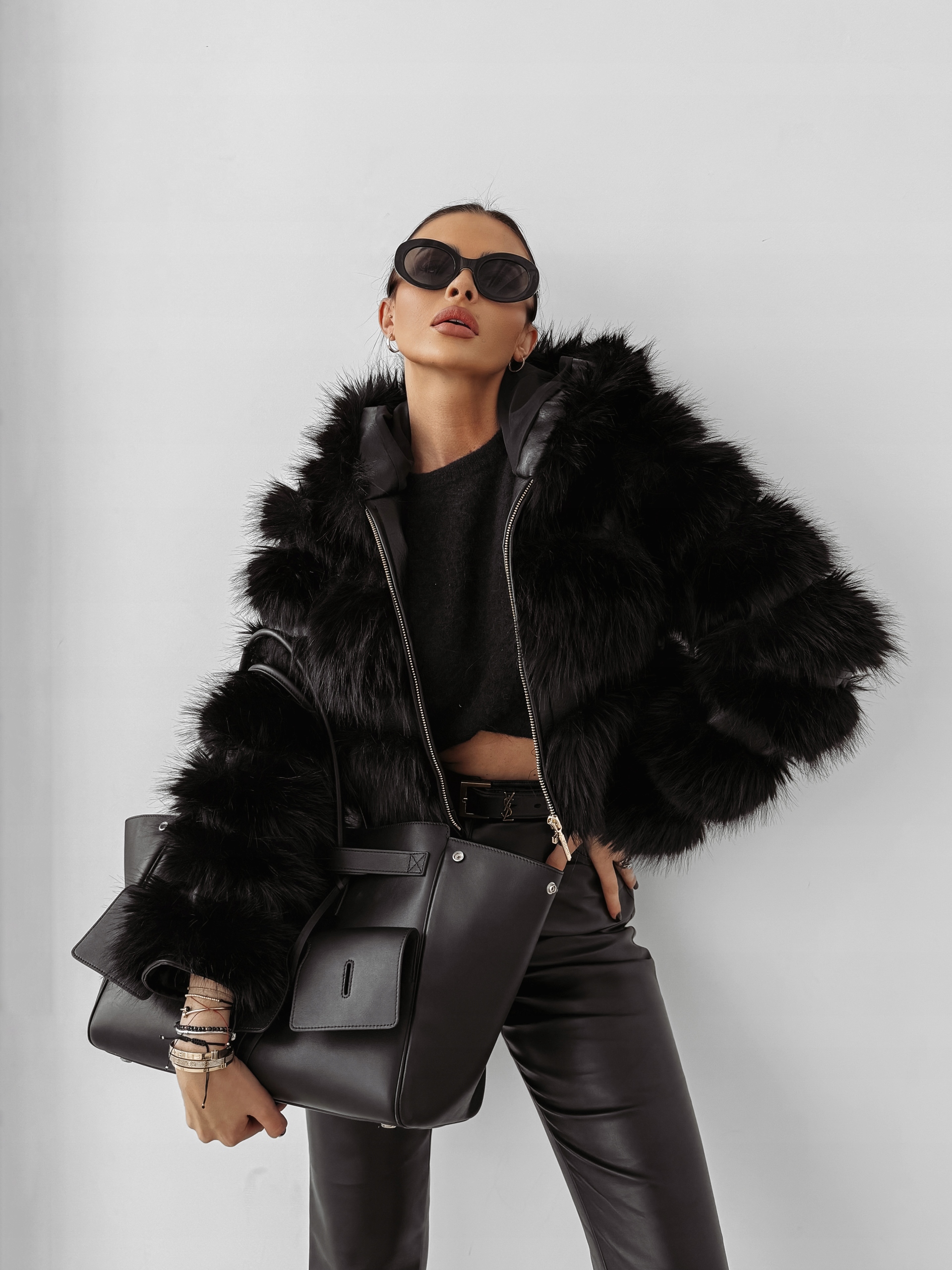 Dámská Kožíšek bunda Lanika Olavoga , černá, Xs