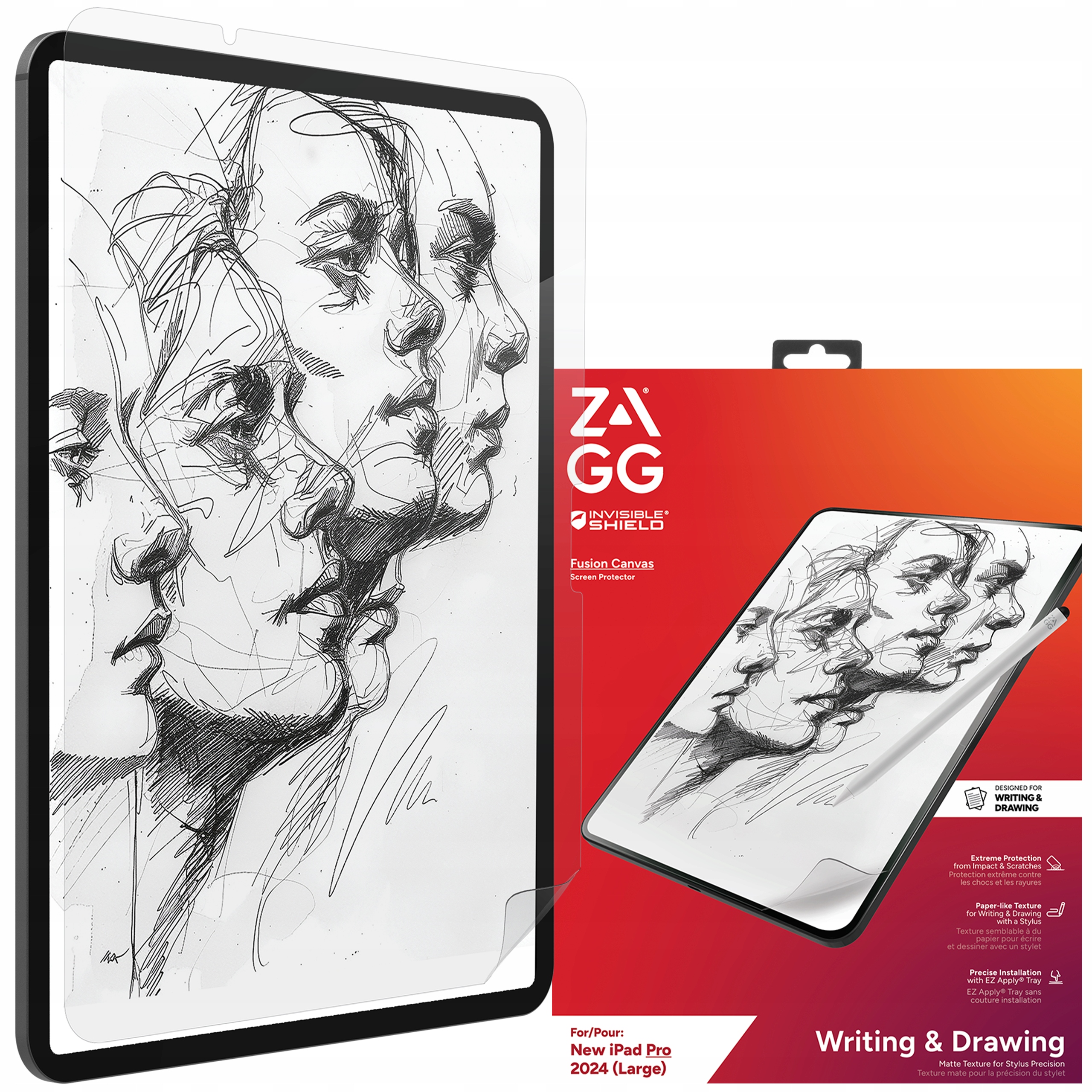 Zagg Fusion Canvas – Fólie napodobující papír pro iPad Pro 11" M5 M4
