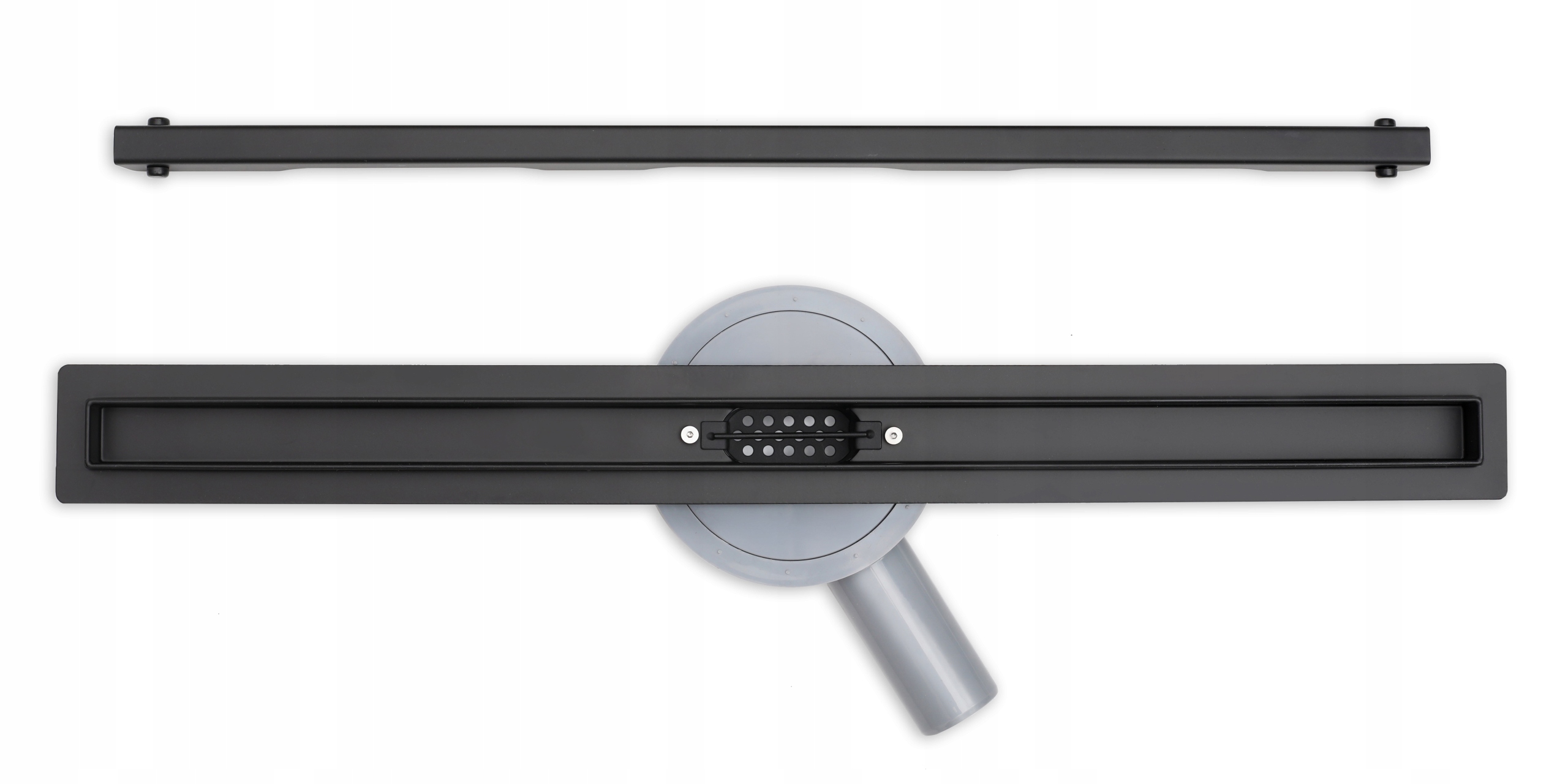 ODPŁYW LINIOWY PRINA CZARNY NISKI 60CM SYFON OBROTOWY,WYSOKA PRZEPUSTOWOŚĆ Marka inna