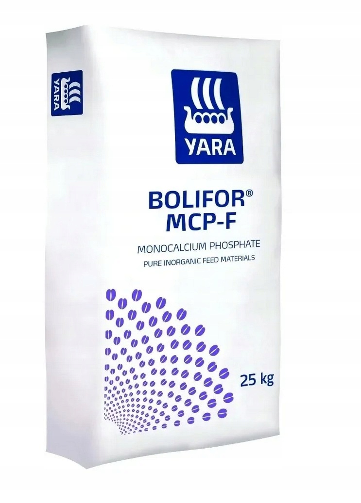 Fosforan Jednowapniowy Yara 25KG Bolifor Dla Drobiu Bydła Trzody Chlewnej