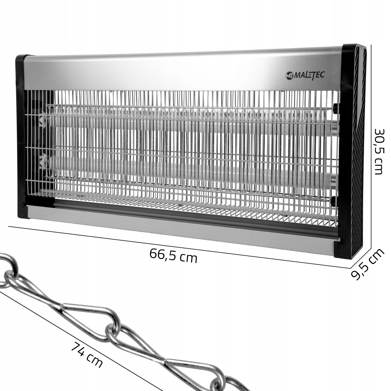 LAMPA OWADOBÓJCZA UV NA KOMARY MUCHY ĆMY ELEKTRYCZNA PUŁAPKA MOCNA 40W 250M EAN (GTIN) 5901924231578