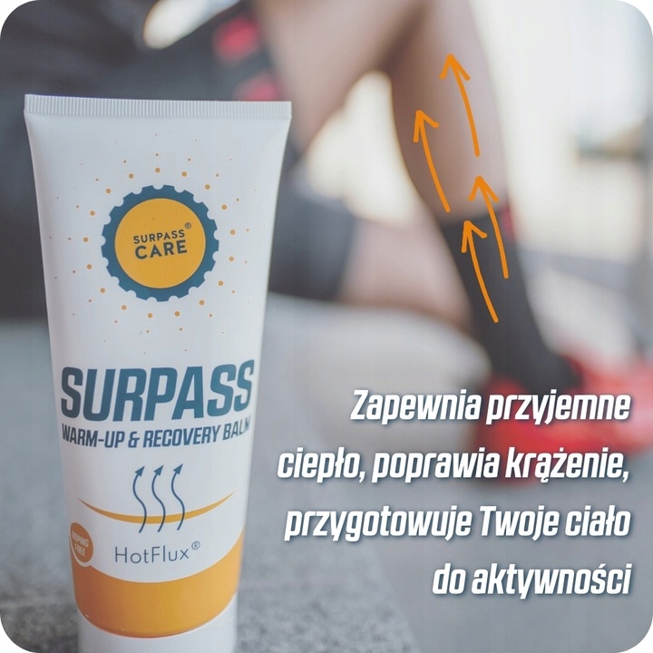 SURPASS ROZGRZEWAJĄCY ŻEL BALSAM DLA SPORTOWCÓW Marka SBR