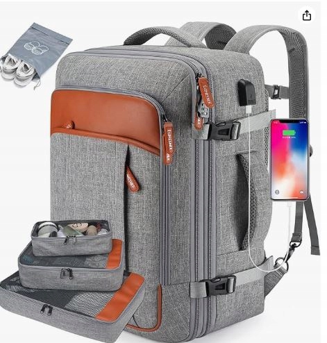 Turistický Batoh Lumesner 20-40 l stříbrný