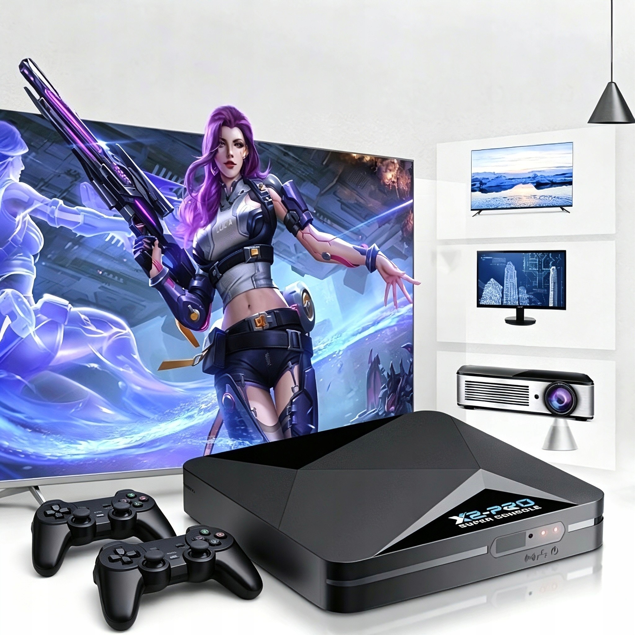 Kinhank Console X2Pro Game Box Retro konzole 128GB 90000+her Dárek