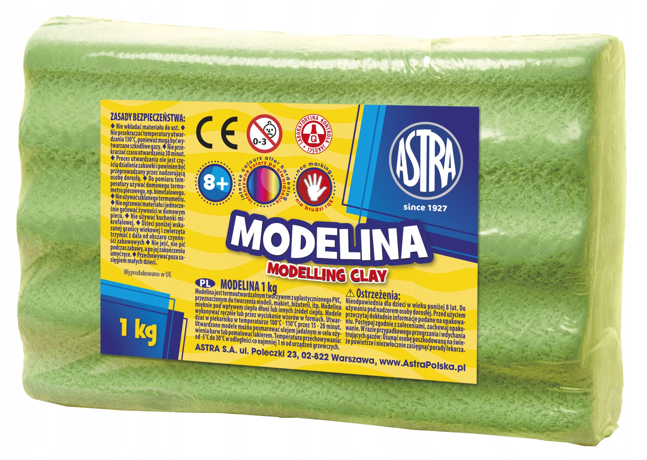 

Modelina 1kg Astra zielona jasna 304111005