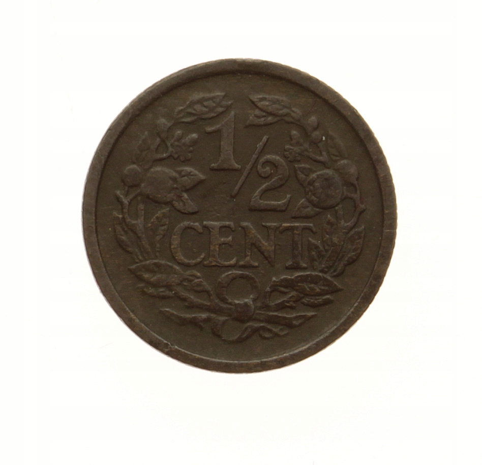 [M8825] Holandia 1/2 centa 1916