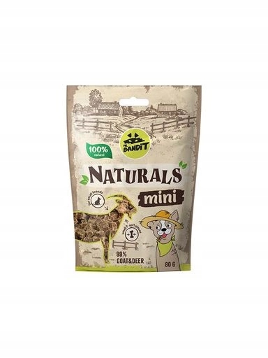 4x Mr. Bandit Naturals Mini Kozí maso s jelenem 80g