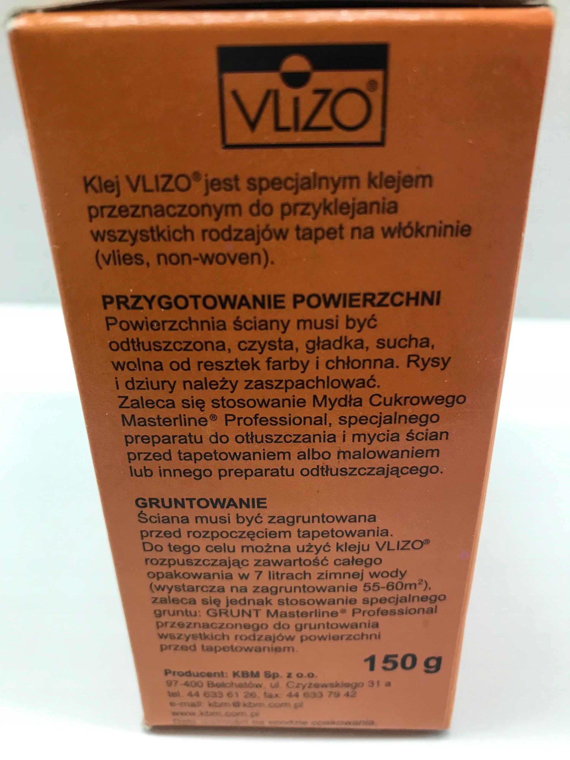Klej do tapet Vliso Masterline 150g. Typ klej do tapet
