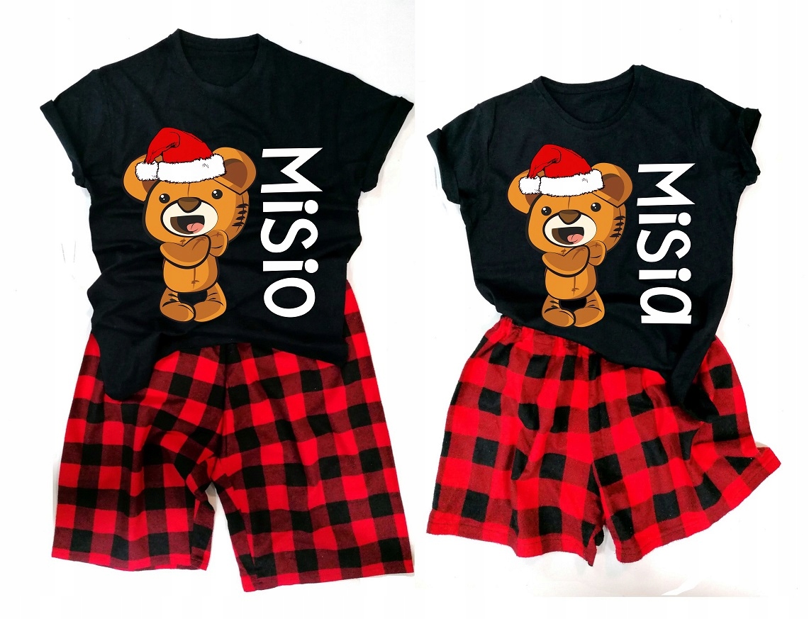 Świąteczne PIŻAMY DLA PAR PREZENT NA MIKOŁAJA S