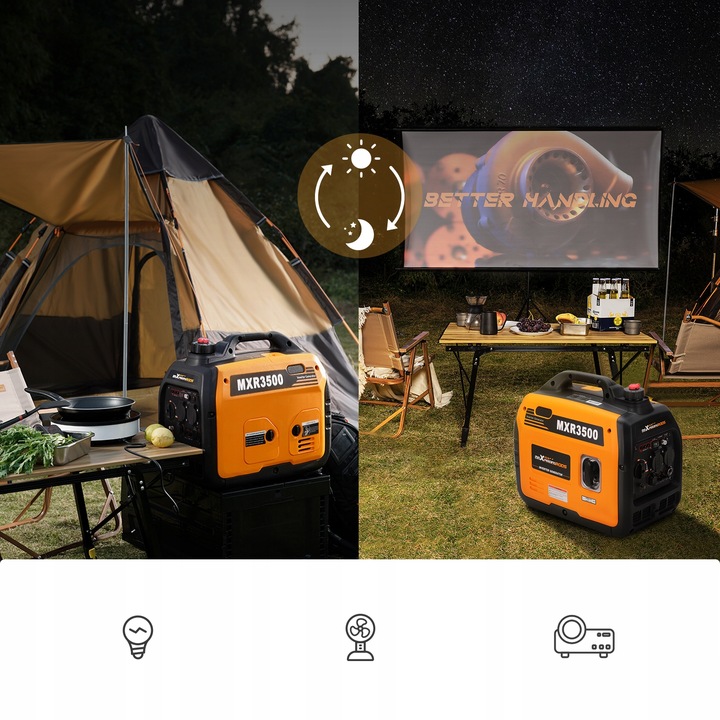 MXR3500 agregat prądotwórczy inwertorowy MaXpeedin Maksymalna moc 3300 W