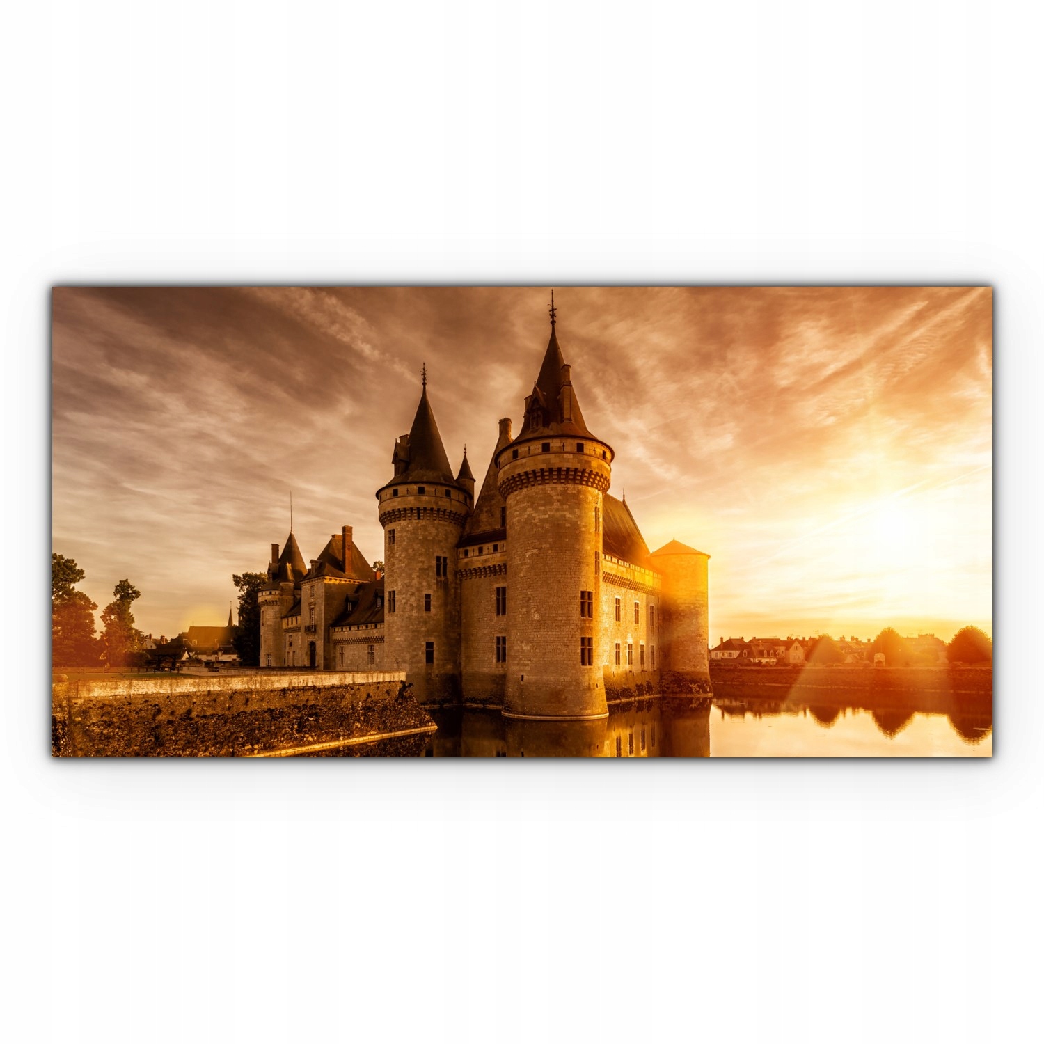 

Canvas na ramie ścienny 100x50 Zamek Zachód Słońca
