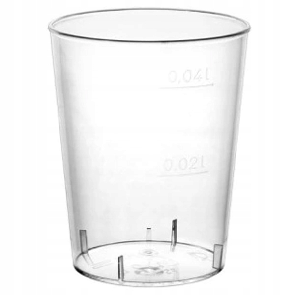 

Kieliszki do wódki shot przezroczyste 40 ml 50 szt