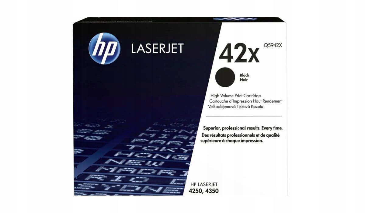 Toner Hp 42X Q5942X 20 tisíc K Originál LaserJet 4240 4250 4350 černý