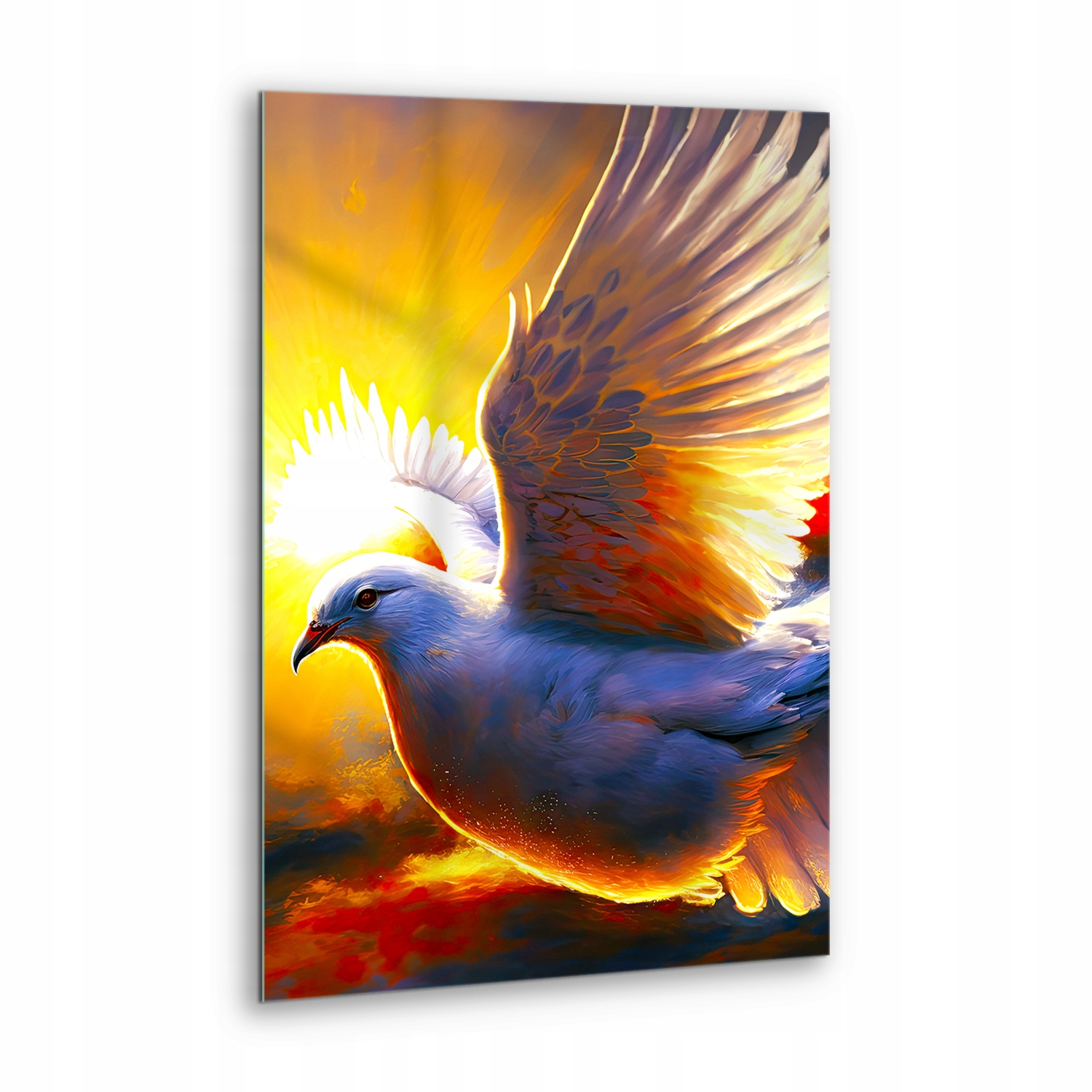 Skleněný obraz dárek Duch sv. Holubice