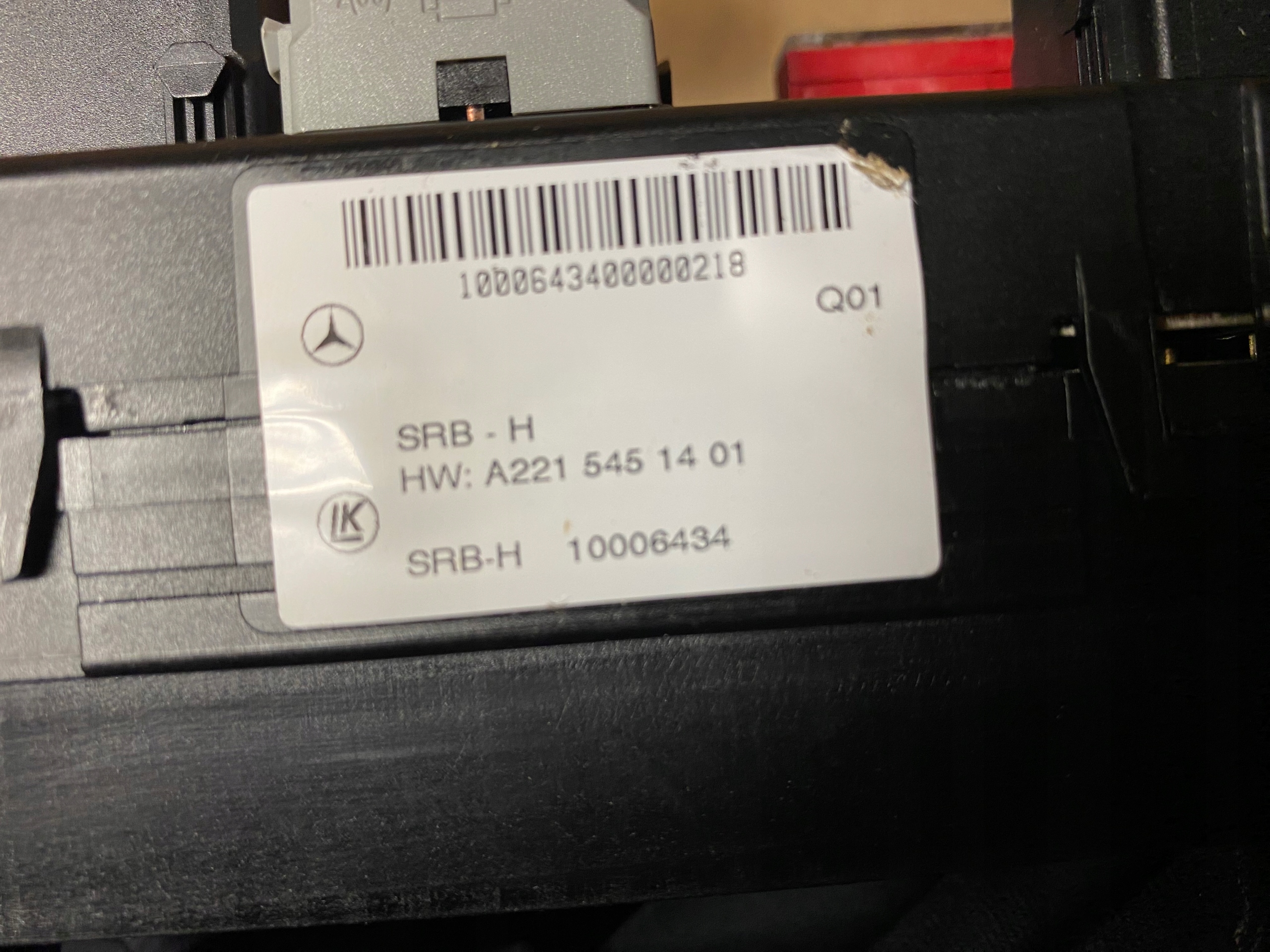 Mercedes S 221 2215451401 Moduł SAM Numer katalogowy części A2215451401