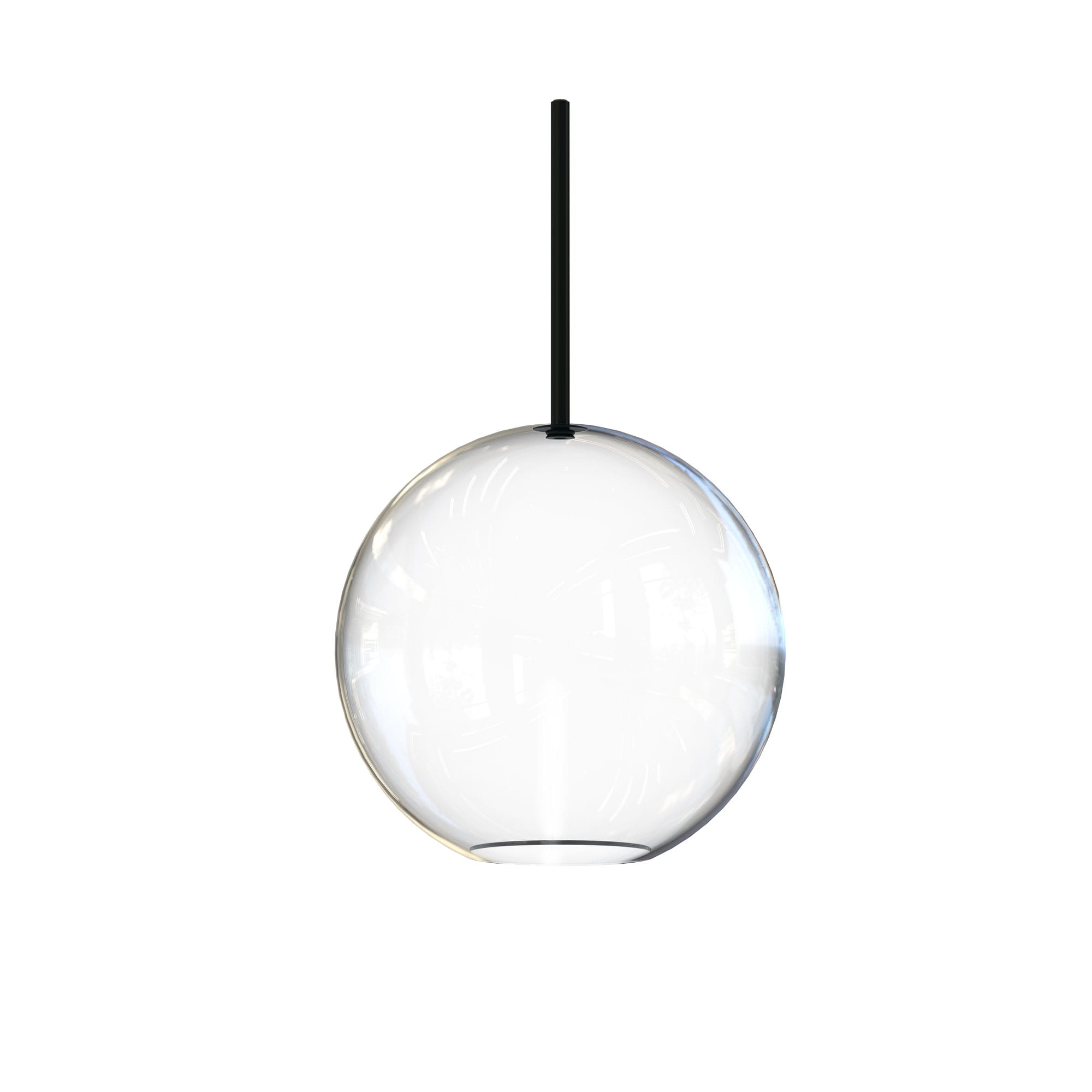 Nowodvorski Sphere L Skleněná clona 25 cm Transparentní Abažur Kula