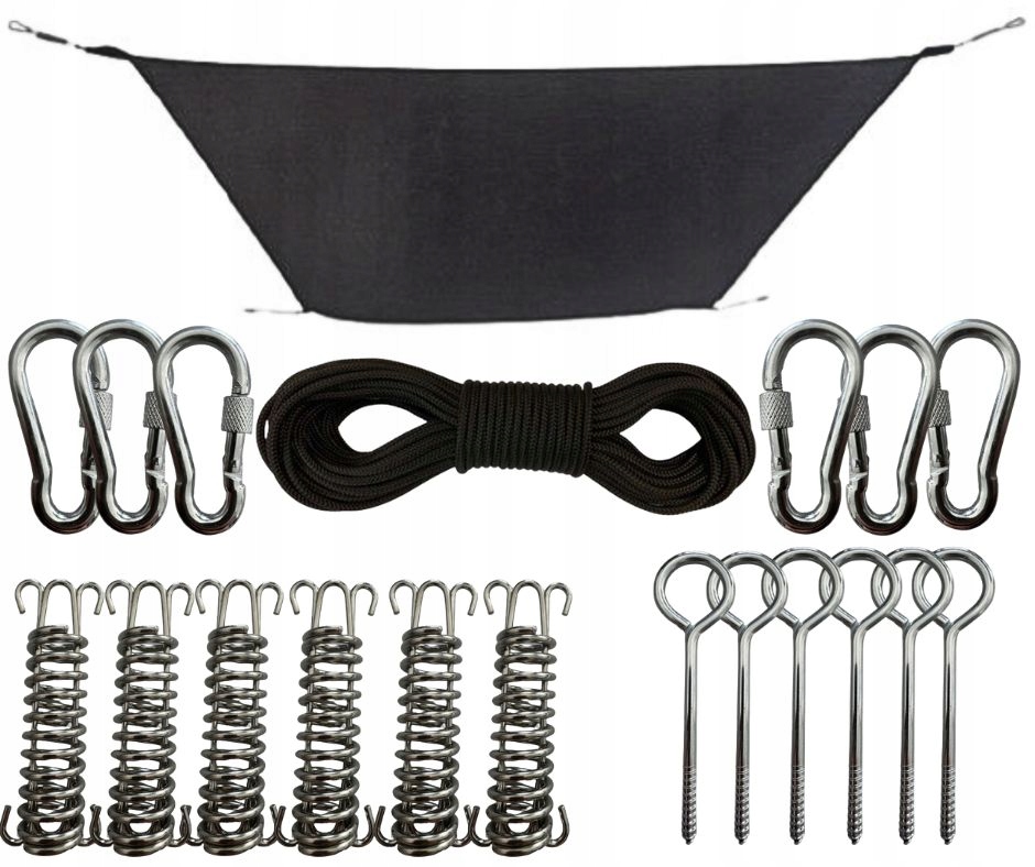 Żagiel Przeciwsłoneczny Ogrodowy Wodoodporny Daszek 3x2m Antracyt Markiza