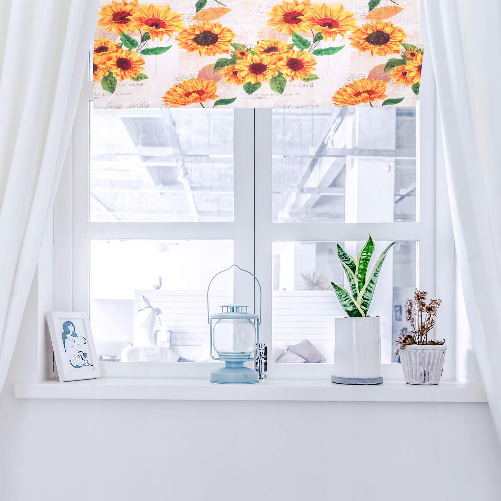 DEKORACJE OKNA BALKONOWEGO SŁONECZNIKA Szerokość produktu 15 cm