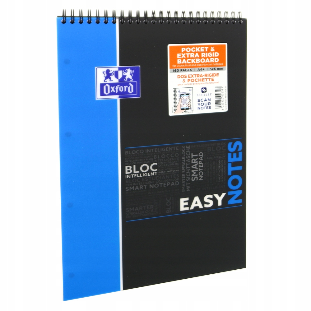 

Kołonotatnik Oxford Student Easynotes A4 80 Kartek