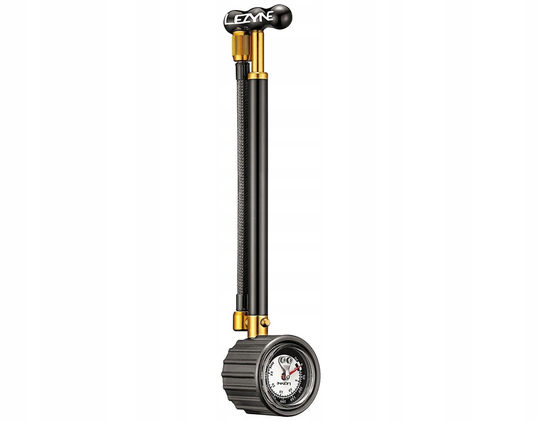 pompka lezyne hand shock drive 400psi black-gold