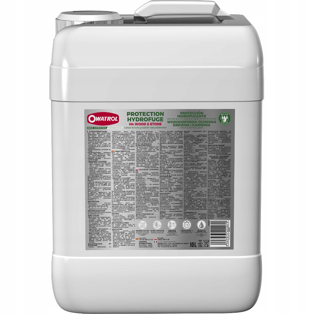 Owatrol H4 Wood – hydrofobní odpuzovač vody na dřevo 10L