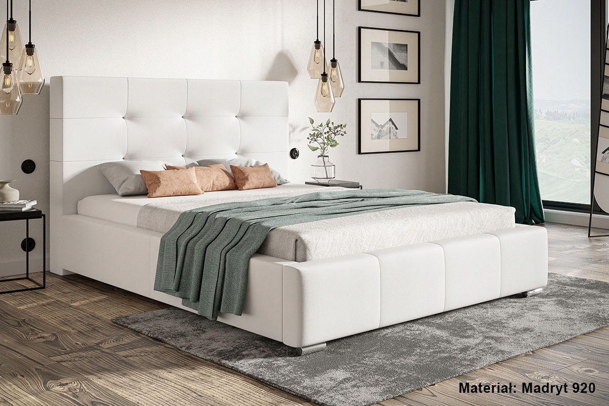 Łóżko tapicerowane LUX 5 180x200 Stelaż + pojemnik Marka Goodnight