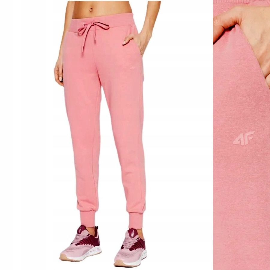 SPODNIE DAMSKIE 4F DRESOWE JOGGERY WYGODNE SPORTOWE NA CO DZIEŃ