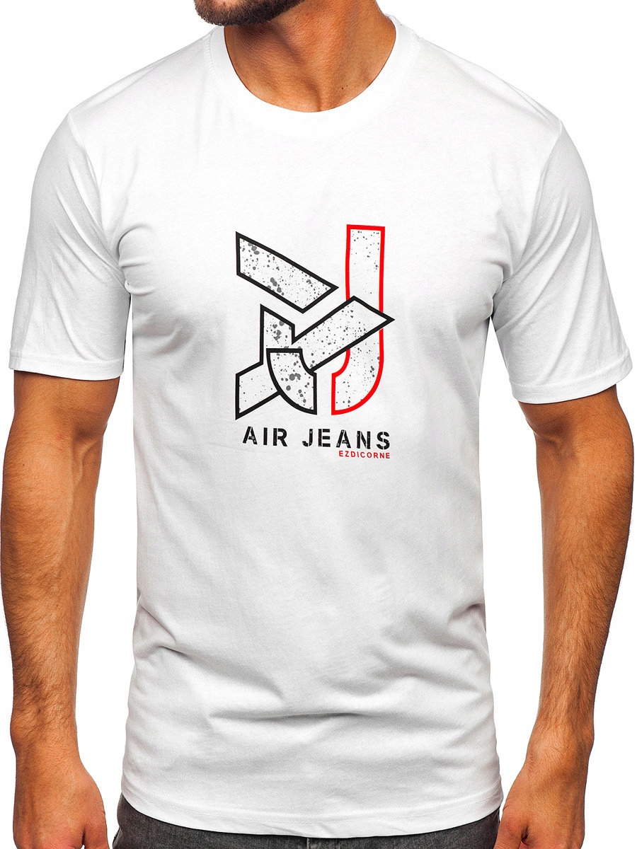 

T-shirt Koszulka Męska Biała 14769 DENLEY_2XL