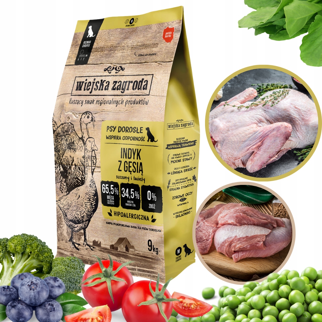 Levně Wiejska Zagroda Country Farm Krůta s husou M 9kg