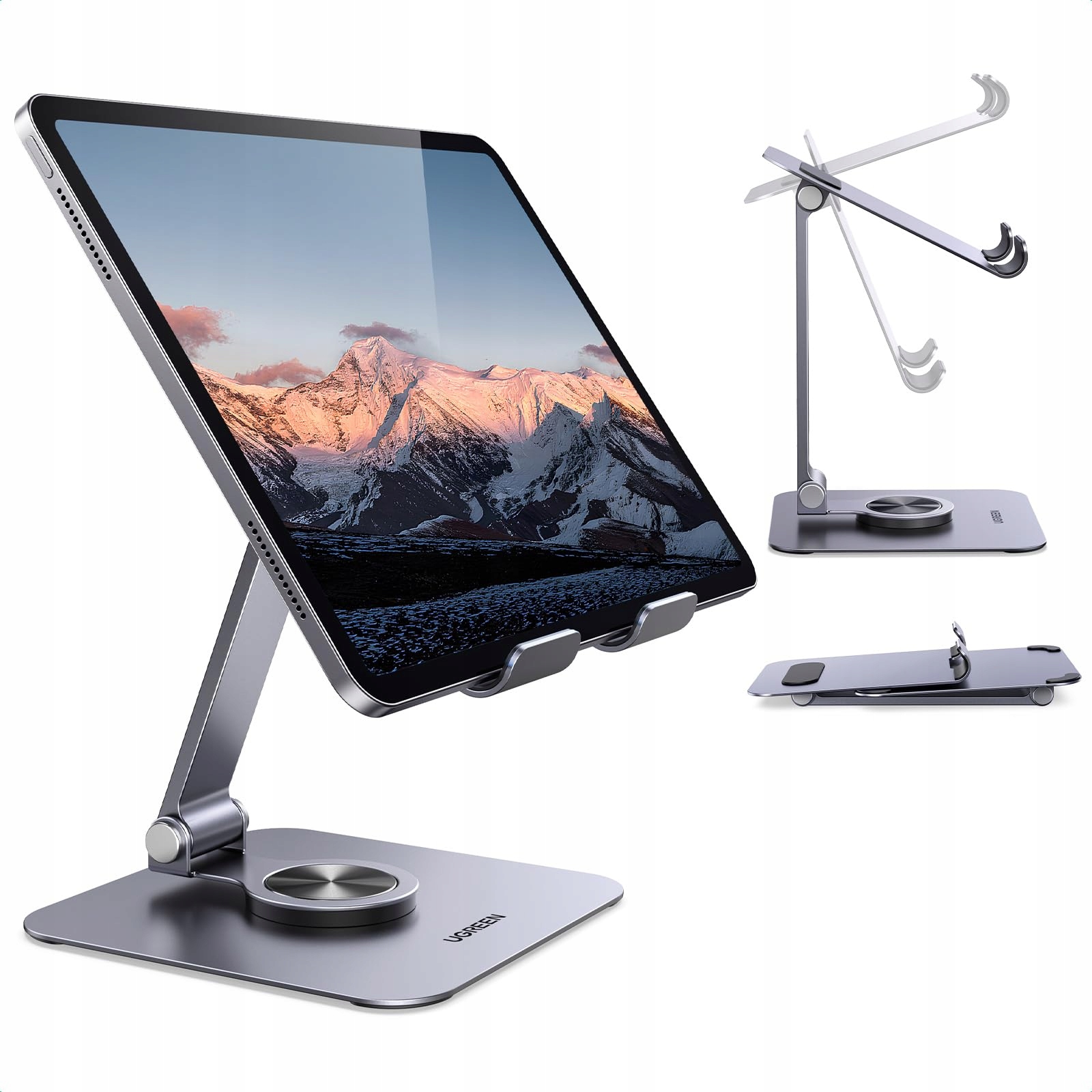 UGREEN Stojak Na Tablet Obrotowy Regulowany Kompatybilny z iPad iPhone — miniatura 8