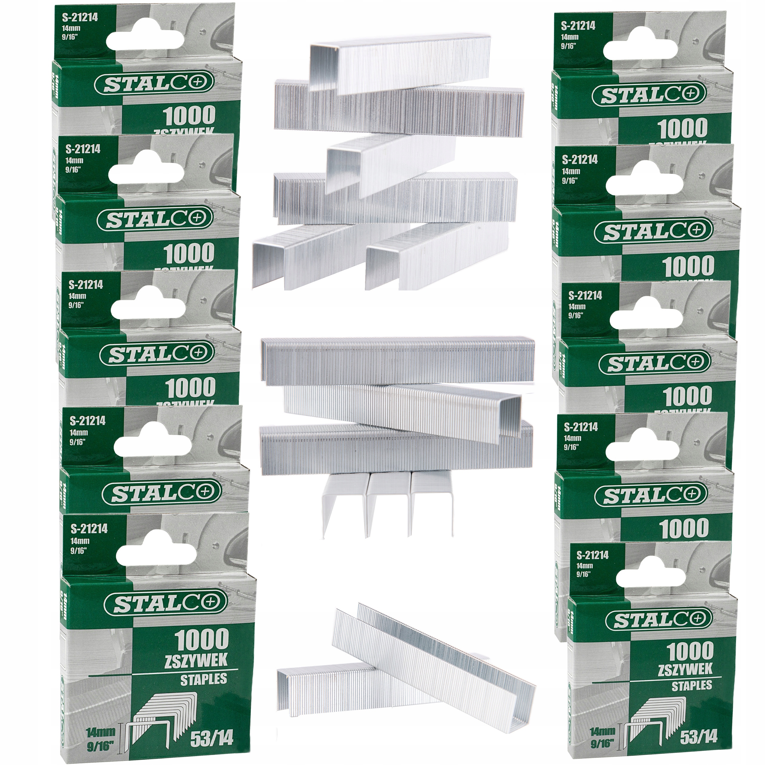 

Zestaw Zszywki 10 Opak 2x(6,8,10,12,14mm) Zszywacz