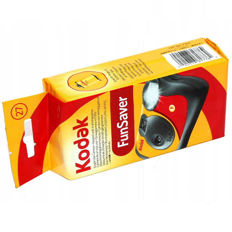 Aparat jednorazowy Kodak FunSaver 27 szt. zdjęć + flesz Informacje o bezpieczeństwie CE