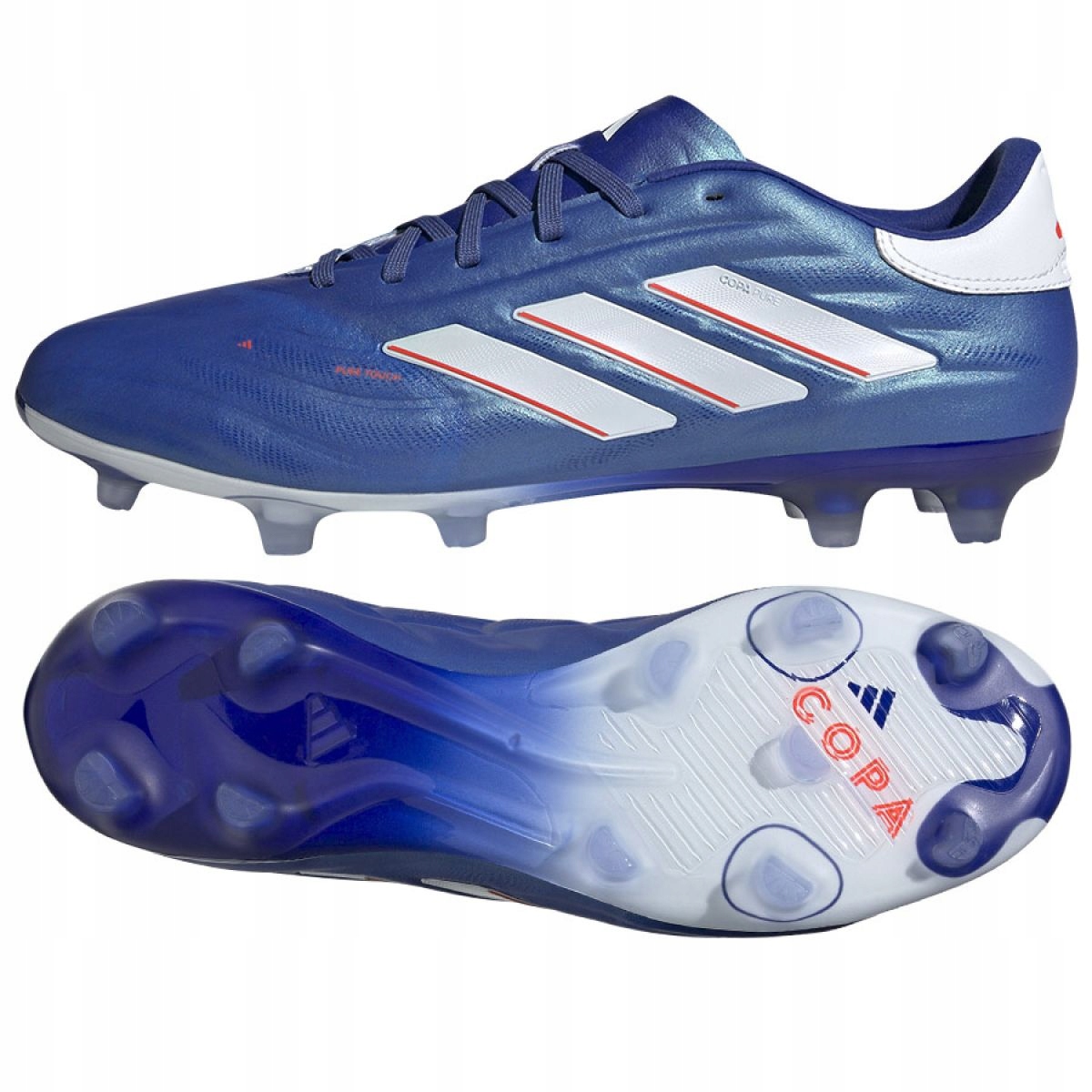 adidas Copa Pure 2.2 Fg fotbalová obuv, modré pánské kopačky, velikost 42