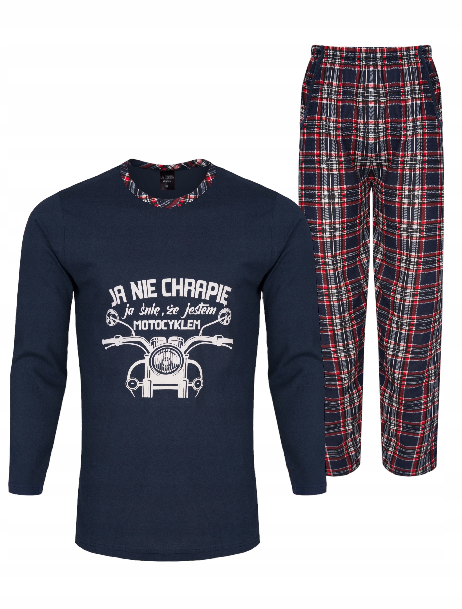 PIŻAMA MĘSKA JA NIE CHRAPIĘ DŁUGI RĘKAW DŁUGIE SP.