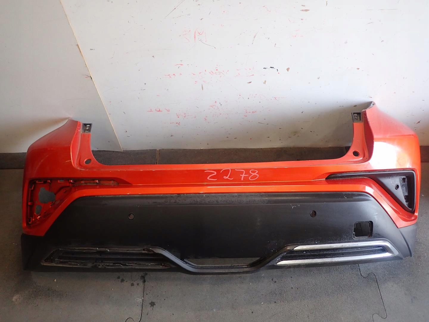 bumper rear part rear TOYOTA CHR 2016