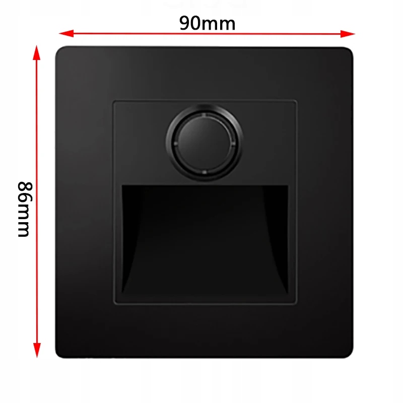 SANDIY Wall Lamp Embedded Stair Light Led Nursery Nightlight for Step Kolor biały