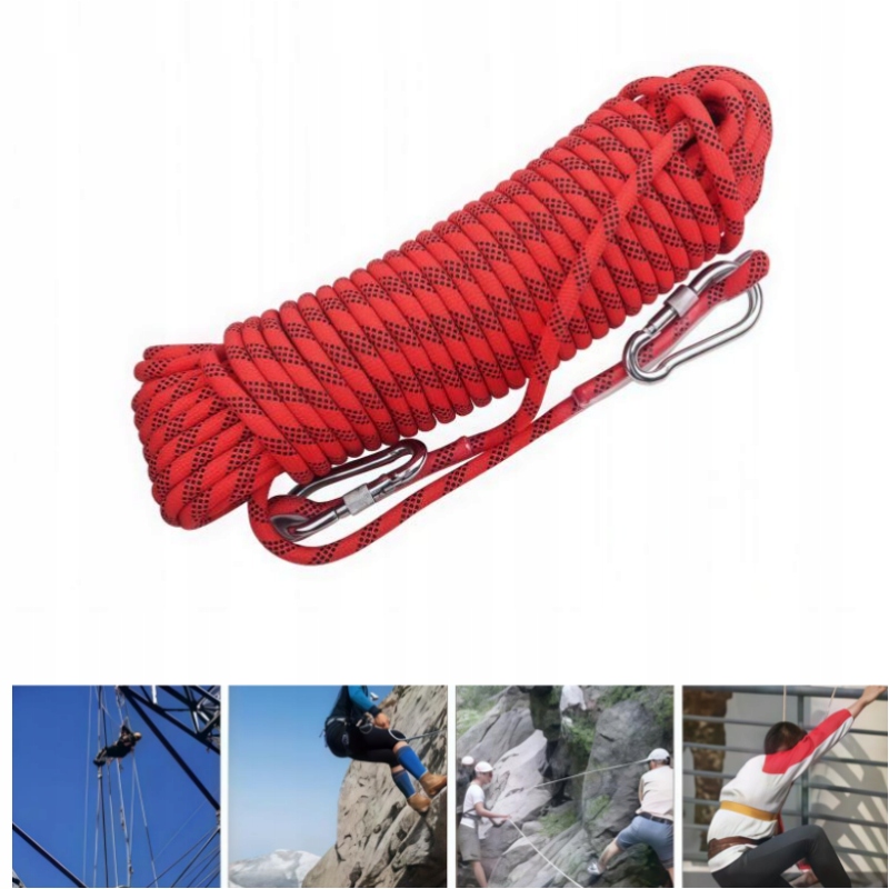 30 M 12 MM Lezecké Lano, Záchranná Šňůra, Max. 1200 Kg