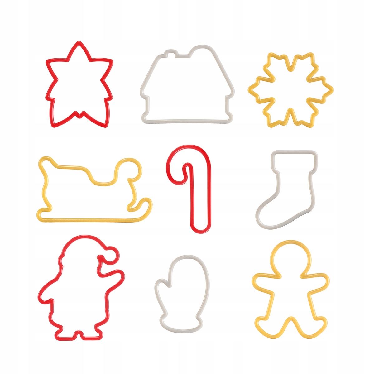 ŚWIĄTECZNE WYKRAWACZE FOREMKI DO CIASTEK PIERNIKÓW Stan opakowania oryginalne