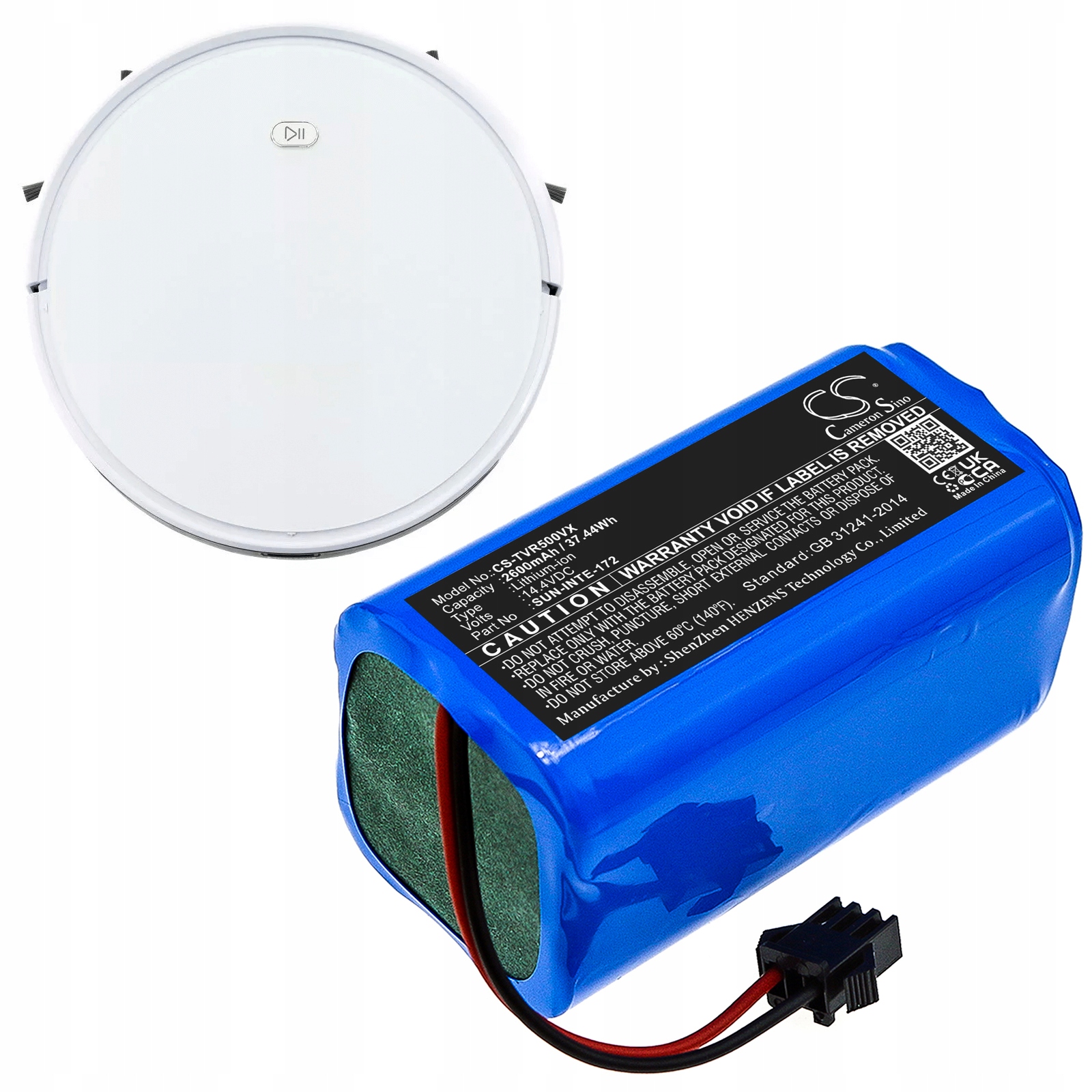 Akumulátor Baterie SUN-INTE-273 SUN-INTE-172 pro Tesvor Simum Hobot Tesla