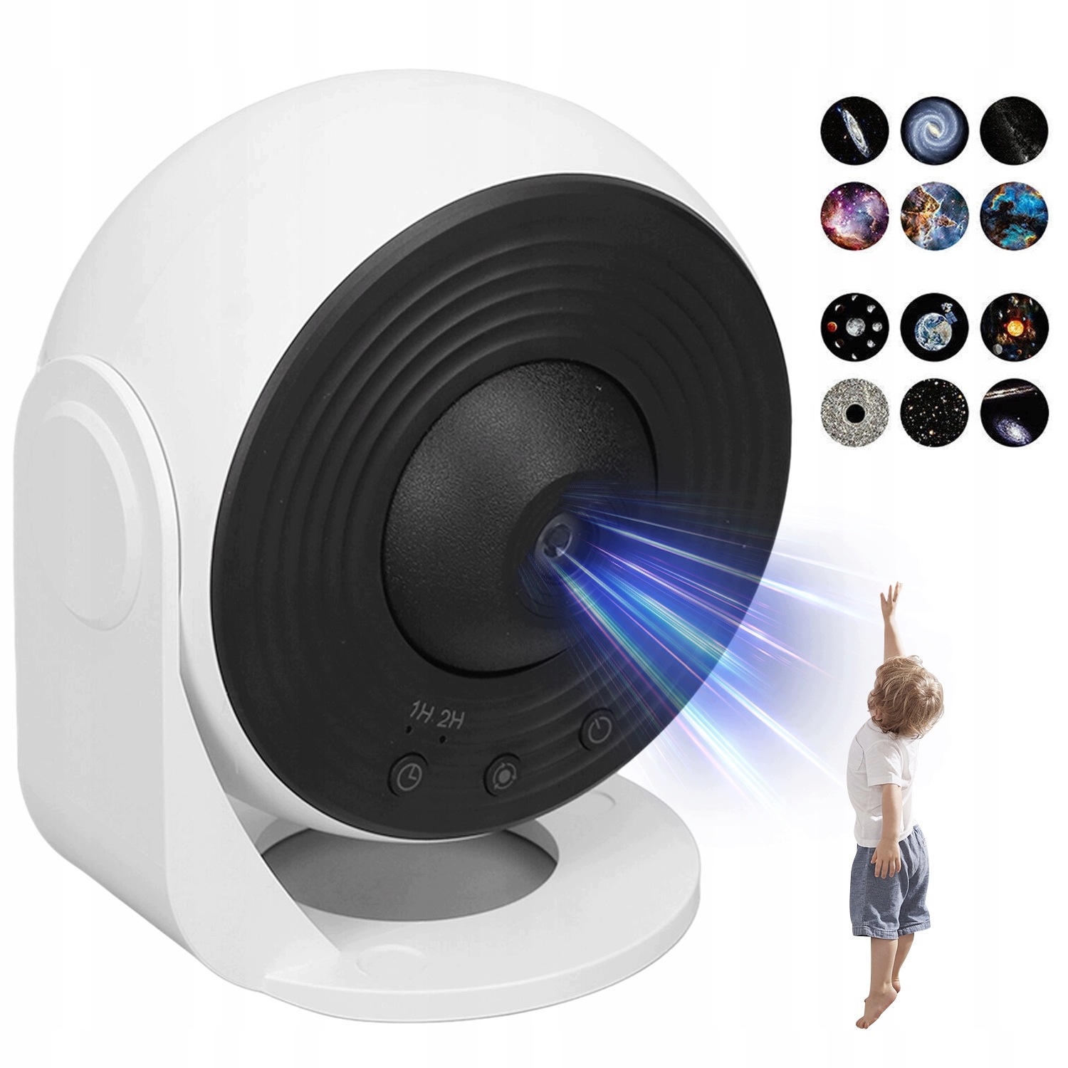 Led Projektor Gwiazd Planetarium Obrotowy Lampka Nocna Usb 12 Projekcji